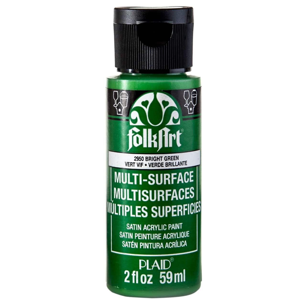 12 Pack: FolkArt® Multi-Surface Satin Acrylic Paint, 2oz.